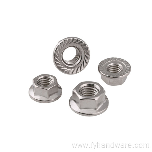 stainless screw nut flat machine screw lock nut